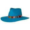 Women's M+F Turquoise With Serape Band Fashion Hat -Cinc Clothing Shop 131479 default l