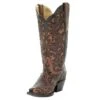 Corral Women`s Corral Brown Full Overlay With Studs Boot -Cinc Clothing Shop 132583 default l