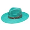 Charlie 1 Horse Right Meow 3 3/4in. Turquoise Straw Fashion Hat -Cinc Clothing Shop 132995 default l