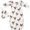 Chicken Organic Cotton Newborn Gown And Cap Set -Cinc Clothing Shop 134023 default l