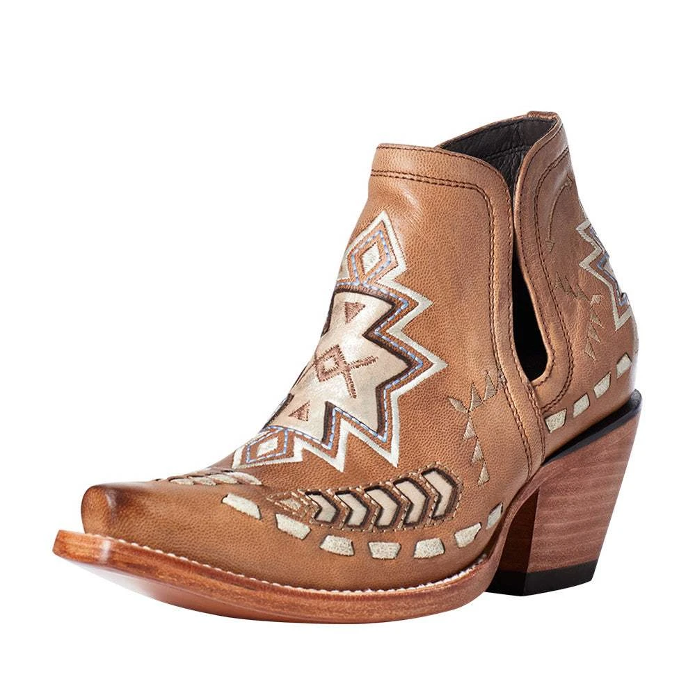 Ariat Women`s Aztec Aged Tan Dixon Bootie 3 Ariat Women`s Aztec Aged Tan Dixon Bootie