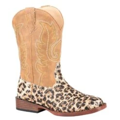 Roper Kids Roper Glitter Leopard Cowgirl Boot