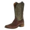 Corral Mens Brown Bull Shoulder Green Top Sq Toe Boot -Cinc Clothing Shop 136071 default l