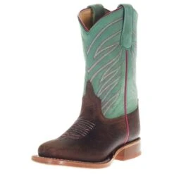 Anderson Bean Kids AB Brown Foot Neon Top Cowboy Boot