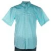 Wrangler Men's George Strait Turquoise Triangle Print Short Sleeve Buttondown -Cinc Clothing Shop 137665 default l
