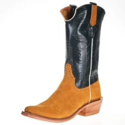 Rios Of Mercedes Men's Rios Of Mercedes Rust Crazy Horse 13in. Green Velvet Kidskin Top Boots
