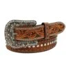 Womens Tooled Feather/Arrow Belt -Cinc Clothing Shop 139005 default l