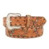 Mens Nocona Tapered Floral Belt With Turquoise Underlay -Cinc Clothing Shop 139529 default l
