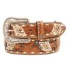 Women's Brown Belt With Floral Overlay -Cinc Clothing Shop 139533 default l