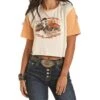 Rock & Roll Denim Western Dreams Cropped Graphic Tee -Cinc Clothing Shop 139768 default l