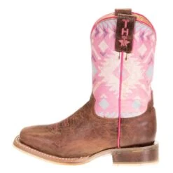 Tin Haul Footwear Youth Tin Haul Pink Moon Teepee Sole 10` Shaft Cowgirl Boots -Cinc Clothing Shop 14 018 0077 0806 22