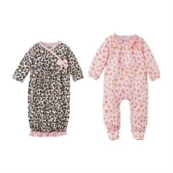 Mud Pie Leopard Watch Me Grow Set