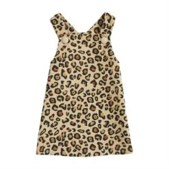 Mud Pie Leopard Overall Dress