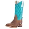 Macie Bean Girls Pecan Barking Iron Turquoise Cowboy Boot -Cinc Clothing Shop 141464 default l