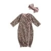 Mud Pie Mauve Leopard Print Gown With Bow -Cinc Clothing Shop 142116 default l