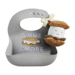 Mud Pie S'more Bib And Rattle Set