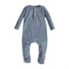 Mud Pie Slate Blue Velour Sleeper -Cinc Clothing Shop 142176 default l