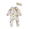 Mud Pie Floral Sleeper With Matching Headband -Cinc Clothing Shop 142177 default l