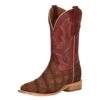 Corral Men's Cognac Sanded Alligator 12in. Red Embroidered Top Square Toe Boot -Cinc Clothing Shop 142251 default l