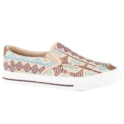 Women's Roper Angel Fire Tan Aztec Canvas Slip On