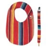 Red Serape Baby Bib And Pacifier Clip Set -Cinc Clothing Shop 143221 default l