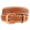 Vogt Silversmiths Men's Russet Basket Belt -Cinc Clothing Shop 143248 default l