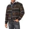 Wrangler Men's Whiskey Jacquard Sherpa Lined Jacket -Cinc Clothing Shop 143488 default l