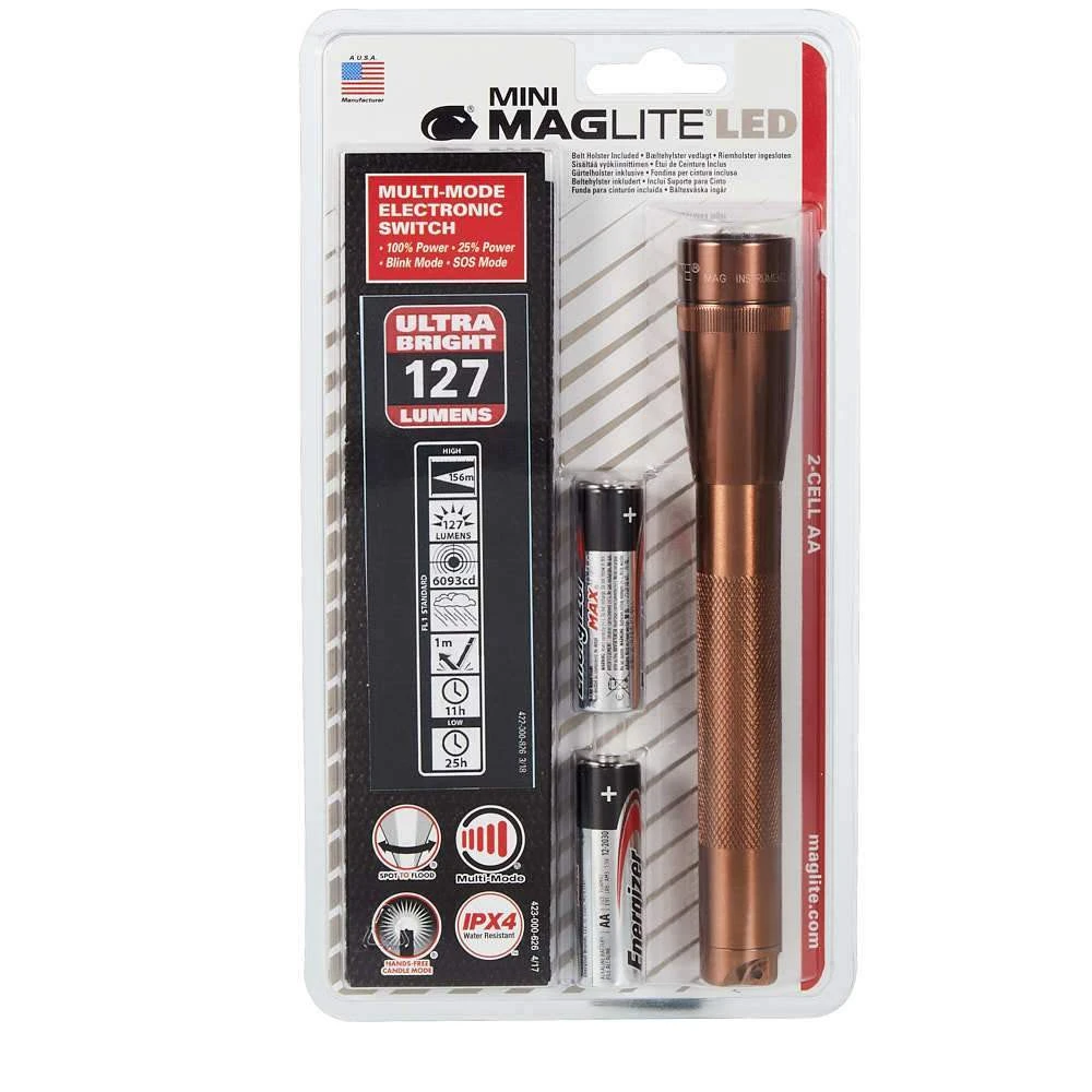 Blue Ridge Mini Maglite LED 2AA Copper ML53596 3 Blue Ridge Mini Maglite LED 2AA Copper ML53596