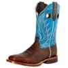 Durango Boots Men`s Durango Rebel Pro Bay Brown 12` Brilliant Blue Top Square Toe -Cinc Clothing Shop 144425 default l