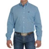 Cinch Men's Blue Printed Long Sleeve Buttondown -Cinc Clothing Shop 145267 default l