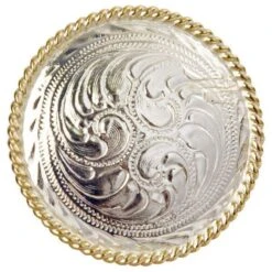 Silver Plated Engraved Scarf Slide