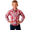 Roper Boy's Red & Blue Plaid Shirt -Cinc Clothing Shop 145306 default l