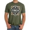 Cinch Men's Heather Green Aztec Graphic T-Shirt -Cinc Clothing Shop 145500 default l