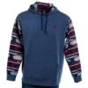 Hooey Men's Parker Navy Aztec Hooded Sweatshirt -Cinc Clothing Shop 146073 default l
