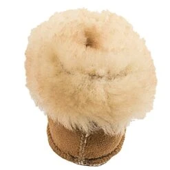 Minnetonka Girl's Minnetonka Golden Tan Sheepskin Bootie 10 Minnetonka Girl's Minnetonka Golden Tan Sheepskin Bootie -Cinc Clothing Shop 1462 31