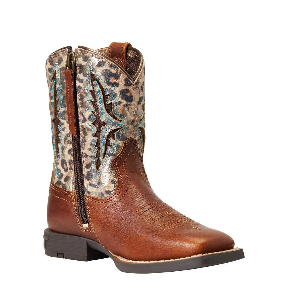 Ariat Children's VentTek Metallic Leopard Boot 3 Ariat Children's VentTek Metallic Leopard Boot