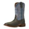 Ariat Men`s Grey/Blue Sport Square Toe Western Boot -Cinc Clothing Shop 146656 default l