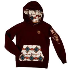 Hooey Girl's Monterrey Maroon Hoodie