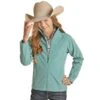 Girls Powder River Turquoise Softshell Jacket 2 Girls Powder River Turquoise Softshell Jacket -Cinc Clothing Shop 147269 default l