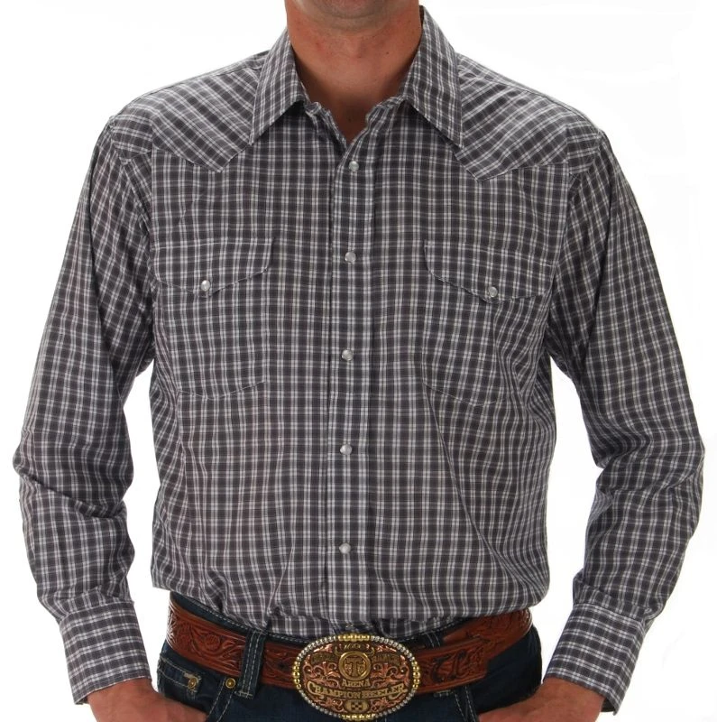 Panhandle Men's Plaid Snap Shirt 3 Panhandle Men's Plaid Snap Shirt