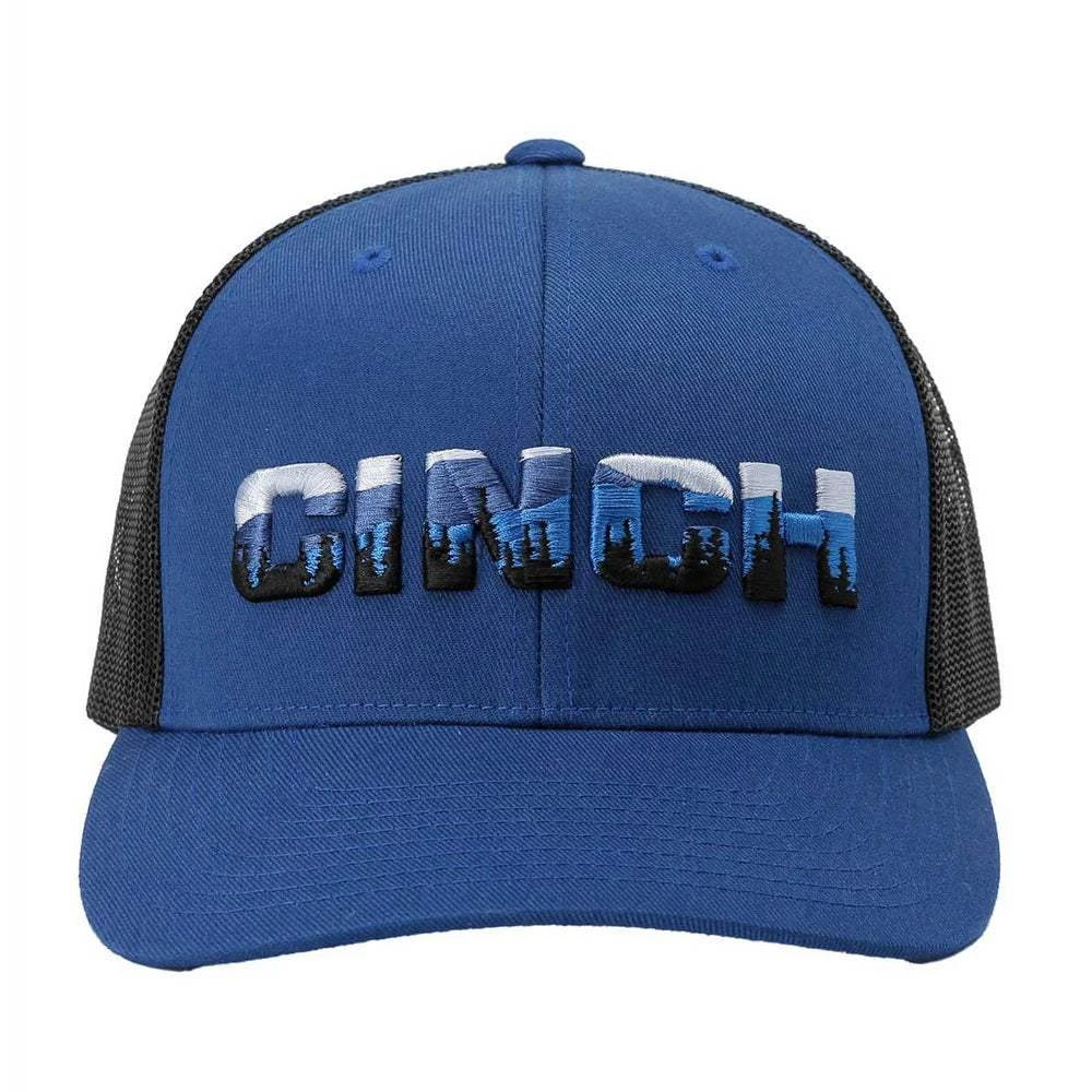 Men's Cinch Blue And Black Logo Cap 3 Men's Cinch Blue And Black Logo Cap