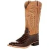 Old West Men's Old West Brown Horn Back Caiman Print 13in. Tan Top Square Toe Boot -Cinc Clothing Shop 147758 default l