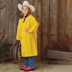 Kid's Yellow Saddle Slicker