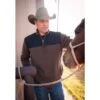 STS Ranch Wear Men's Alamo Chocolate Quarter Zip Pullover -Cinc Clothing Shop 148397 default l