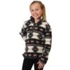 Roper Girl's Aztec 1/4 Zip Polar Fleece Pullover -Cinc Clothing Shop 148647 default l