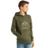 Ariat Boy's Olive Double Flag Basic Hooded Sweatshirt -Cinc Clothing Shop 148673 default l