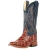 Horsepower Boots Kid's Cognac Filet Of Fish Seas Turquoise Top Cowboy Boots -Cinc Clothing Shop 148896 default l