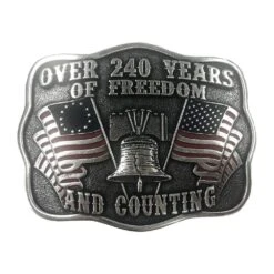 And West 240 Years Of Freedom Buckle
