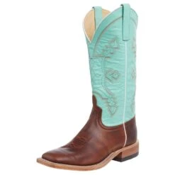 Anderson Bean Men's Anderson Bean Copper Cowhide 13in. Mint Green Glove Top Square Toe Boot