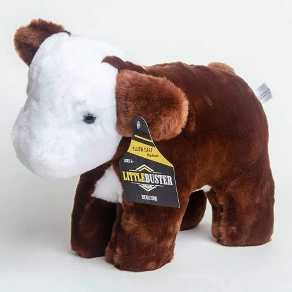 Little Buster Toys Medium Plush Hereford Calf 3 Little Buster Toys Medium Plush Hereford Calf